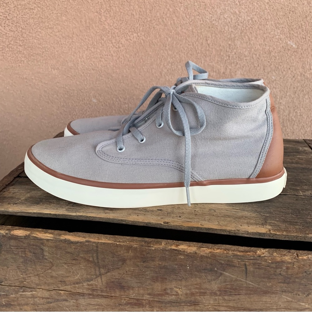 Converse All Star Grey/Leather Hi Top Sneakers
